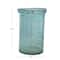 9.75&#x22; Distressed Blue Coastal Glass Vase
